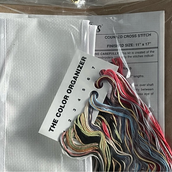 NWT Bow Ties Beware of the Cat Counted Cross Stitch Kit - Picture 10 of 13